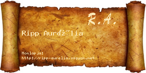Ripp Aurélia névjegykártya